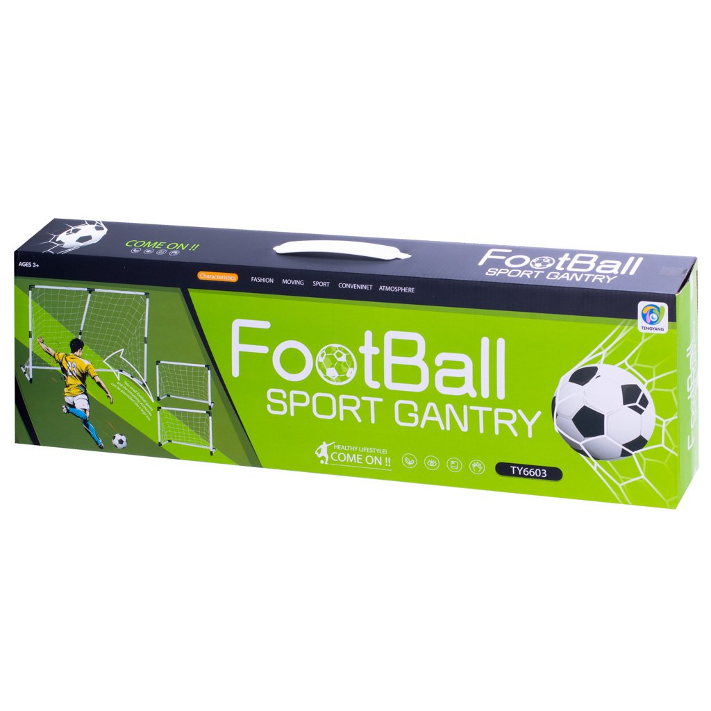Vaikų futbolo vartai 2in1 143x110x70cm