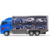 Transporterio sunkvežimis TIR paleidimo įrenginys + metaliniai policijos automobiliai