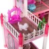 Domek-dla-lalek-willa-rozowa-DIY-4-poziomy-mebelki-1069221 Lėlių namelis vila rožinė "pasidaryk pats" 4 lygių baldai