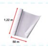 KX5513 Folia rolka samoprzylepna okleina tapeta biały winyl 1,2 Lipnios plėvelės ritinėlis tapetų faneruotė baltas marmuras - džiazas 1,22x50m