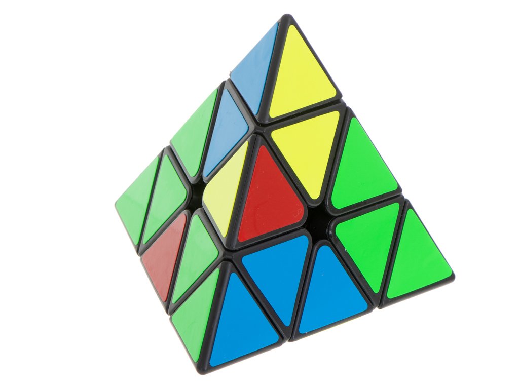 PYRAMINX dėlionės kubo žaidimas Black MoYu