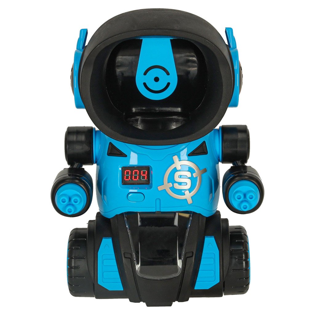 Gra-zrecznosciowa-robot-strzelanie-do-celu-gra-2x-pistolet-kulki-160496 Alkanas robotas taikinys šaudymo arkadinis žaidimas rinkinys pistoletas + kamuoliukai