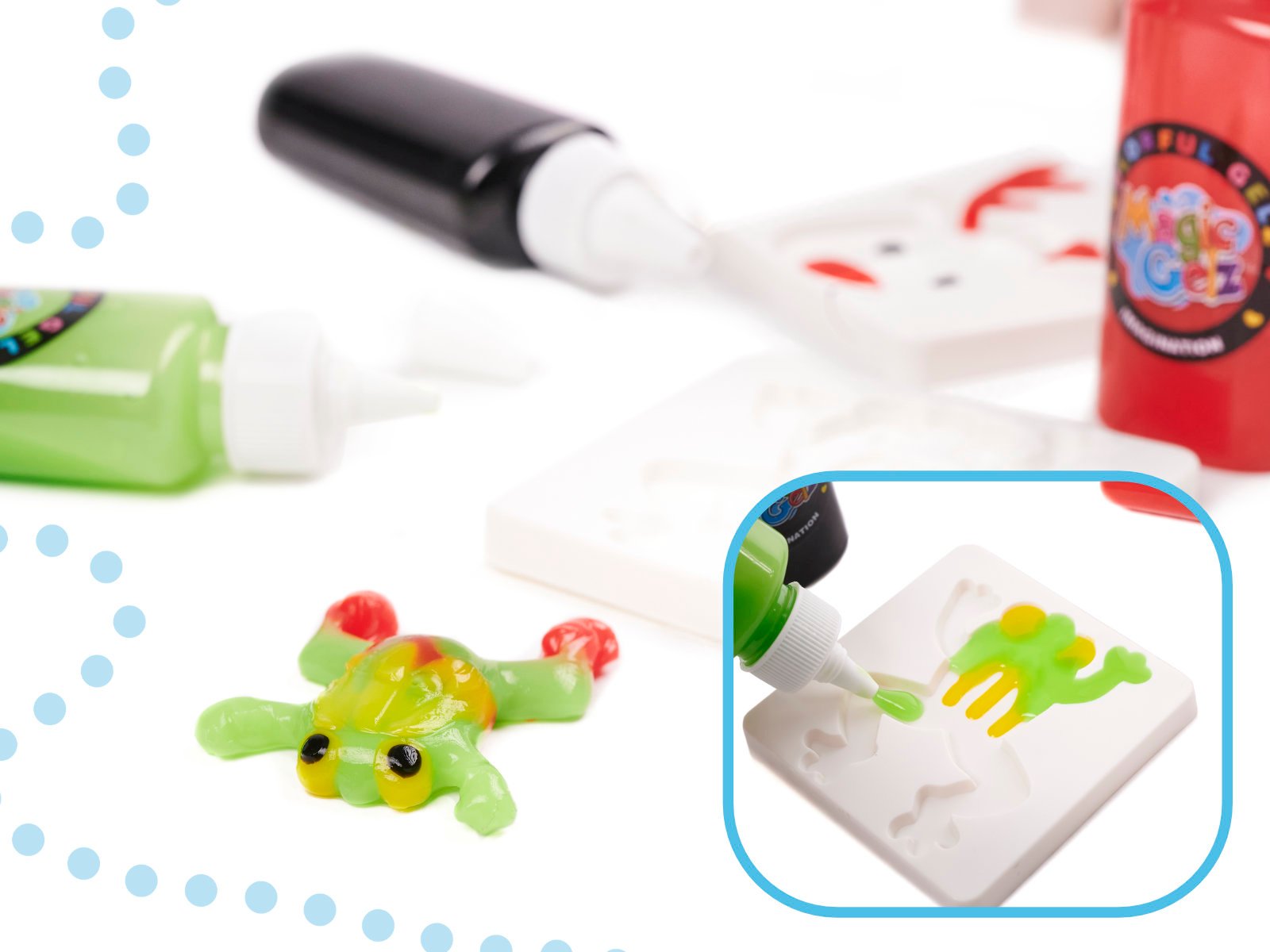 Kūrybinis rinkinys crystal glue slime 3D 26el.