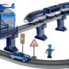 Elektrinio traukinio policijos automobiliai 92 elementai ~300cm
