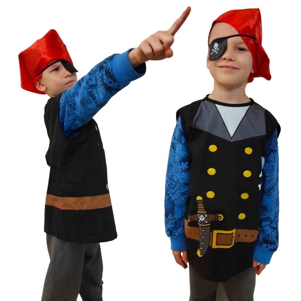 Kostium-stroj-karnawalowy-pirat-zeglarz-3-8-lat-142284 Piratų jūreivio karnavalinis kostiumas 3-8 metų amžiaus