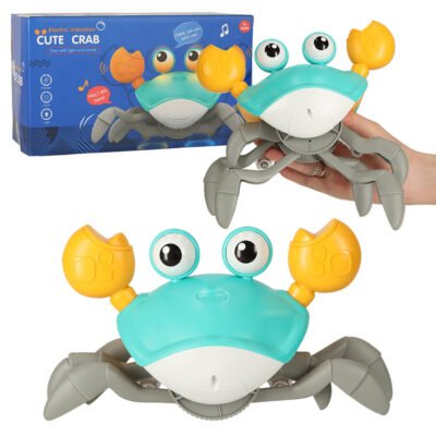 Krab-pelzajacy-interaktywny-z-dzwiekiem-zielony-134553 Interaktyvus krabų vikšras su garsu žalias