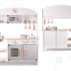 KX6287 Kuchnia drewniana MDF MODERN max + akcesoria 4 Vaikiška medinė virtuvė MDF MODERN CLASSIC+ priedai