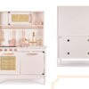 KX6284 Kuchnia drewniana MDF retro z akcesoriami BOHO 4 Vaikiška retro MDF medinė virtuvė su BOHO aksesuarais