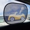 Lipni užuolaida automobiliui, žirafa