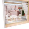 KX5944 Domek dla lalek drewniany apartament Ikonka boho 5 LULILO medinis lėlių namelis FLORO boho LED
