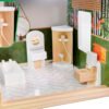 KX5944 Domek dla lalek drewniany apartament Ikonka boho 6 LULILO medinis lėlių namelis FLORO boho LED