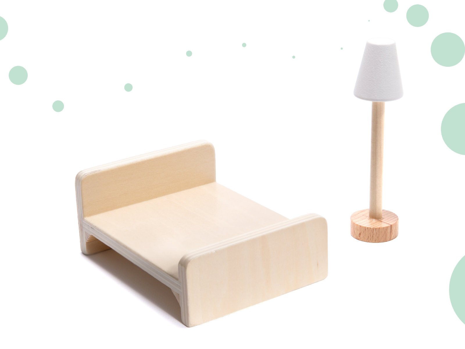 KX6201 Domek dla lalek MDF drewniany z akcesoriami LED 80cm czar LULILO medinis lėlių namelis FLORO boho LED