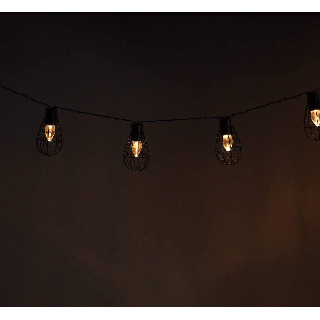 Lampki-ogrodowe-solarne-zarowki-girlanda-loft-10LED-132515 Sodo žibintai saulės lempučių girlianda palėpėje 10LED
