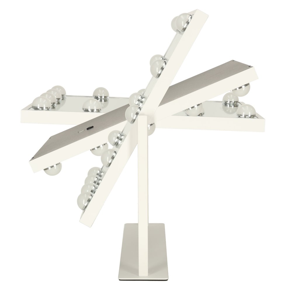 Lusterko-do-makijazu-kosmetyczne-podswietlane-LED-Hollywood-z-12-zarowkami-USB-30-x-40-cm-152939 LED makiažo veidrodis su USB lemputėmis 30x40cm