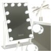 Lusterko-do-makijazu-kosmetyczne-podswietlane-LED-Hollywood-z-12-zarowkami-USB-30-x-40-cm-158286 LED makiažo veidrodis su USB lemputėmis 30x40cm