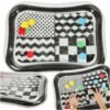 Mata-wodna-sensoryczna-dmuchana-dla-niemowlat-czarno-biala-mix-wzorow-XXL-65x50-cm-158361 Pripučiamas vandens kilimėlis su juodos ir baltos spalvų kontrastingais raštais 65 cm x 50 cm