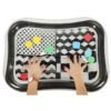 Mata-wodna-sensoryczna-dmuchana-dla-niemowlat-czarno-biala-mix-wzorow-XXL-65x50-cm-158362 Pripučiamas vandens kilimėlis su juodos ir baltos spalvų kontrastingais raštais 65 cm x 50 cm