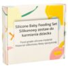 Naczynia-silikonowe-dla-dzieci-zestaw-4-elementow-mis-pomaranczowy-159902 SILIKONINIAI INDAI KŪDIKIAMS, RINKINYS IŠ 4 VNT.