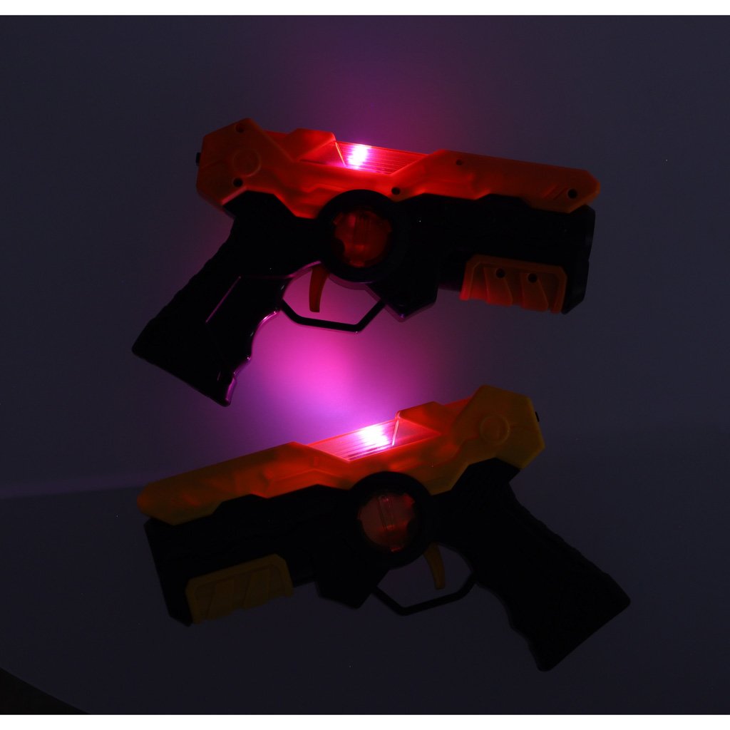 Pistolet-laserowy-paintball-z-tarcza-na-podczerwien-zestaw-2-szt-152204 Lazerinis dažasvydžio pistoletas su infraraudonųjų spindulių taikiniu, 2 vnt.