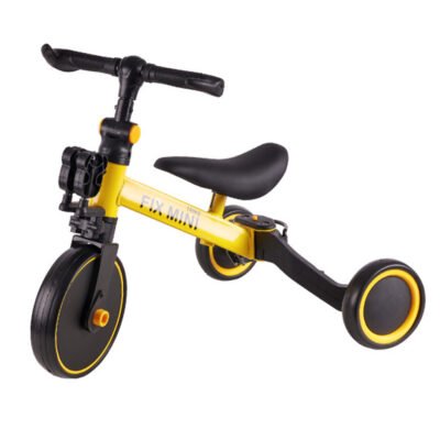 Trike Fix Mini krosinis triratukas 3in1 su pedalais geltonas