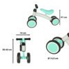 Rowerek-Trike-Fix-Tiny-czterokolowy-biegowy-mietowy-157614 Triratis Fix Mažytis mėtų krosinis triratis