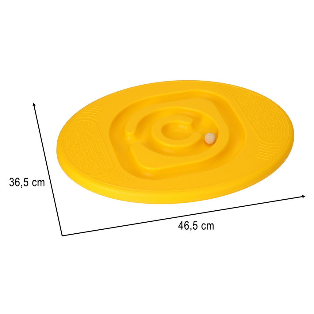 Rownowaznia-do-balansowania-deska-z-labiryntem-dla-dzieci-zolta-158596 Balansavimo sija su kamuoliais oranžinė