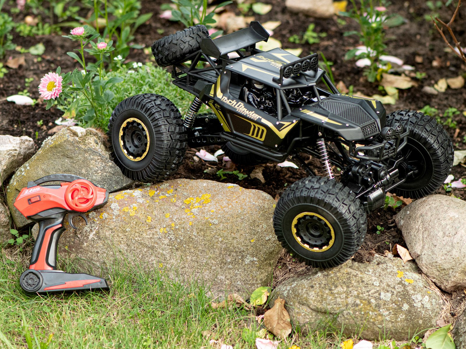 RC automobilis Rock Crawler 2.4GHz 1:8 51cm juodas