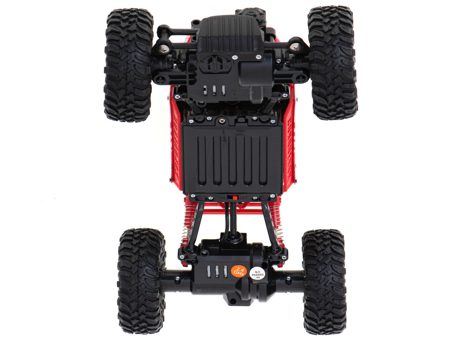 RC automobilis Rock Crawler HB 2.4GHz 1:18 raudonas