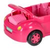 Samochod-dla-lalek-kabriolet-zestaw-piknikowy-szczeniak-rozowy-4-el-156010 Lėlės automobilis kabrioletas pikniko rinkinys lėlė šuo rožinis 4 el.