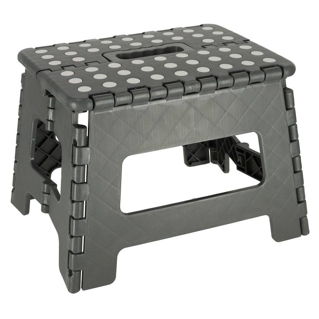 Stolek-taboret-skladany-antyposlizgowy-22cm-ciemny-szary-141086 Neslystanti sulankstoma taburetė 22cm tamsiai pilka