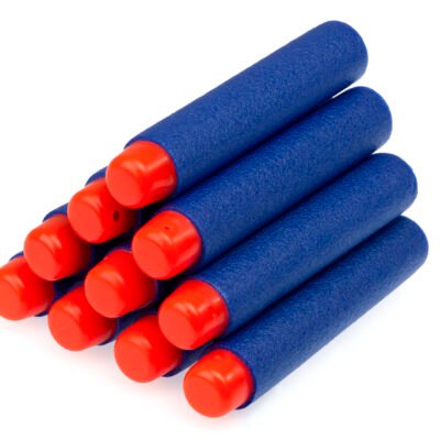 Strzalki-do-wyrzutni-NERF-10sztuk-7-2cm-899331 Su NERF suderinamos paleidimo strėlės 10 vnt. 7,2 cm