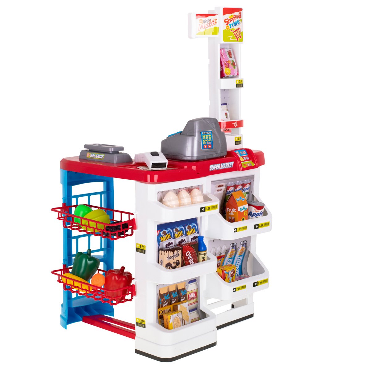 Supermarket-sklep-kasa-fiskalna-wozek-model-2-846591 Prekybos centrų parduotuvių kasos aparatas + vežimėlis 2 modelis