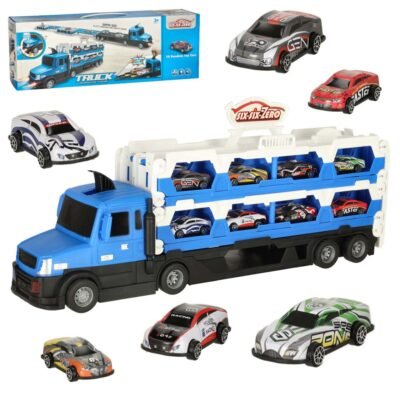 TIR-Laweta-samochod-transporter-pojazd-skladany-XXL-10-aut-niebieski-159964 TIR sunkvežimių transporteris XXL sulankstoma transporto priemonė 10 automobilių mėlyna