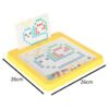 Tablica-magnetyczna-montessori-mozaika-kolorowe-kropki-zolta-26-x-26-cm-153890 Magnetinės montessori lentos taškai geltoni