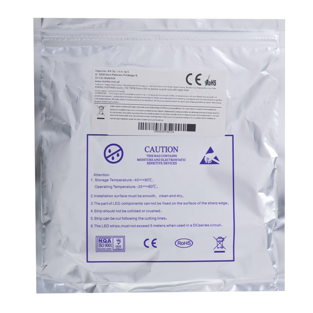 Tasma-LED-na-baterie-USB-czujnik-ruchu-2M-zimny-bialy-130908 USB baterija maitinamas judesio detektorius LED juosta 2M šaltai baltos spalvos