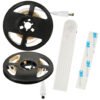 Tasma-LED-wodoodporna-na-baterie-USB-czujnik-ruchu-1M-cieply-bialy-140410 Akumuliatoriumi maitinama USB judesio detektoriaus LED juosta 1M šiltos baltos spalvos
