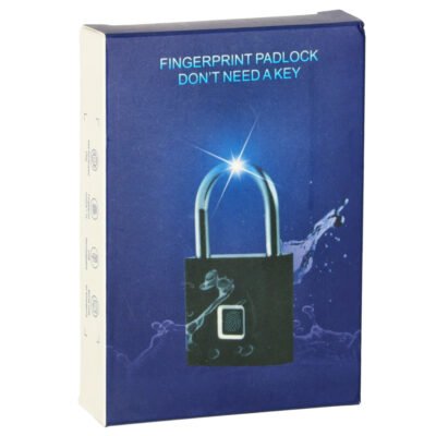 Zamek-elektroniczny-klodka-na-odcisk-palca-stalowy-karbon-154253 Pakabinama spyna su pirštų antspaudu
