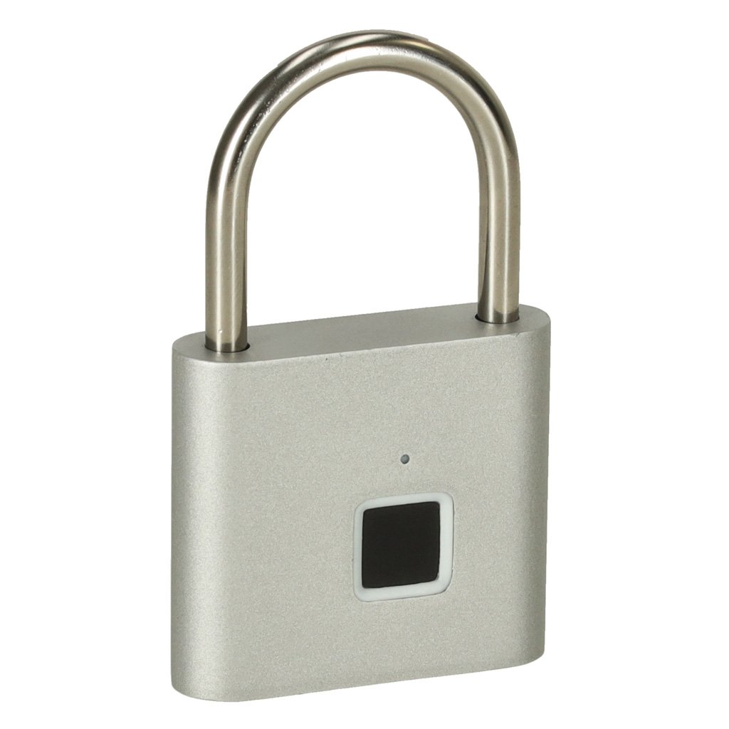 Zamek-elektroniczny-klodka-na-odcisk-palca-stalowy-karbon-154254 Pakabinama spyna su pirštų antspaudu