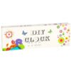 Zegar-scienny-naklejany-4-cyfry-z-ozdobami-80-90-cm-zolte-wskazowki-kolorowy-157405 "pasidaryk pats" lipdukas sieninis laikrodis reguliuojamas 80-90 cm auksinės rodyklės spalvingas 4 skaitmenys