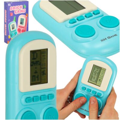 Gra-elektroniczna-zrecznosciowa-konsola-przenosna-niebieski-163468 Elektroninio arkadinio žaidimo nešiojamoji konsolė mėlyna