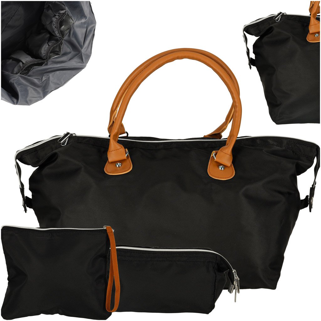 Pram-bag-for-mum-set-black-162959 Moterų daugiafunkcinis vežimėlio kelioninis krepšys mamai rinkinys juodas