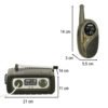 Vaikams skirtas "Walkie Talkie" radijo imtuvų rinkinys su PBX chaki spalvos