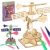 Zestaw-naukowy-przyrodniczy-model-3D-drewniany-wiatrowskaz-161337 Medinė dėlionė 3D mokslinis modelis vėjo varveklis
