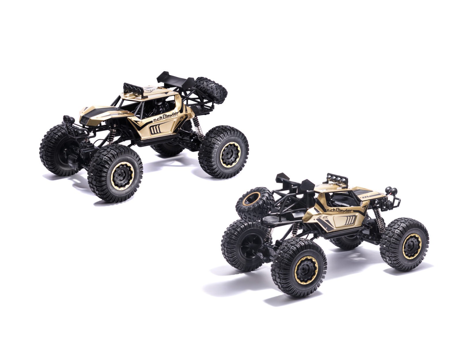 Samochód RC Rock Crawler 18 2.4GHz 51 x 30cm 3 RC automobilis Rock Crawler 2.4GHz 1:8 51cm aukso spalvos