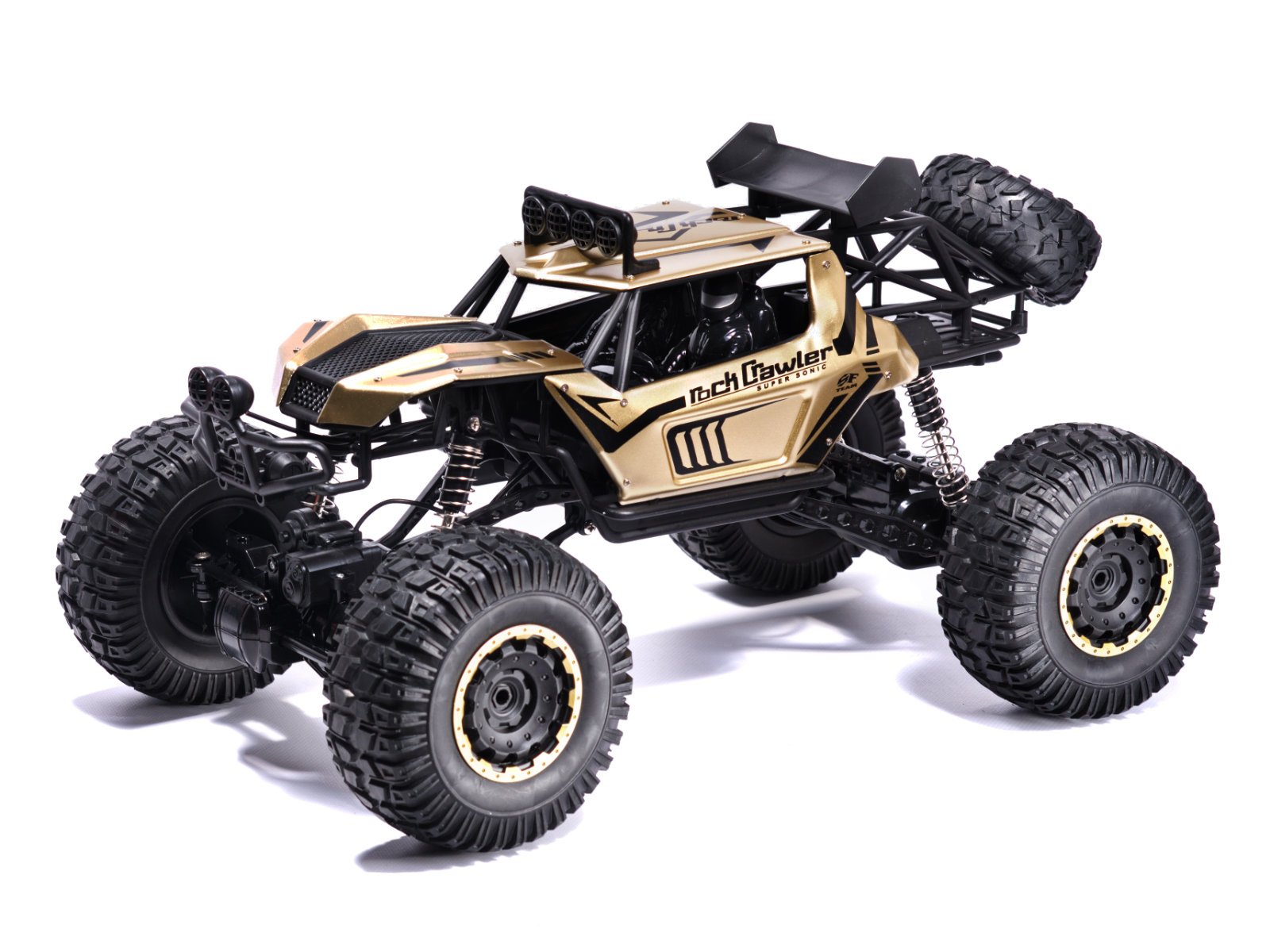 szczegół 10 RC automobilis Rock Crawler 2.4GHz 1:8 51cm aukso spalvos