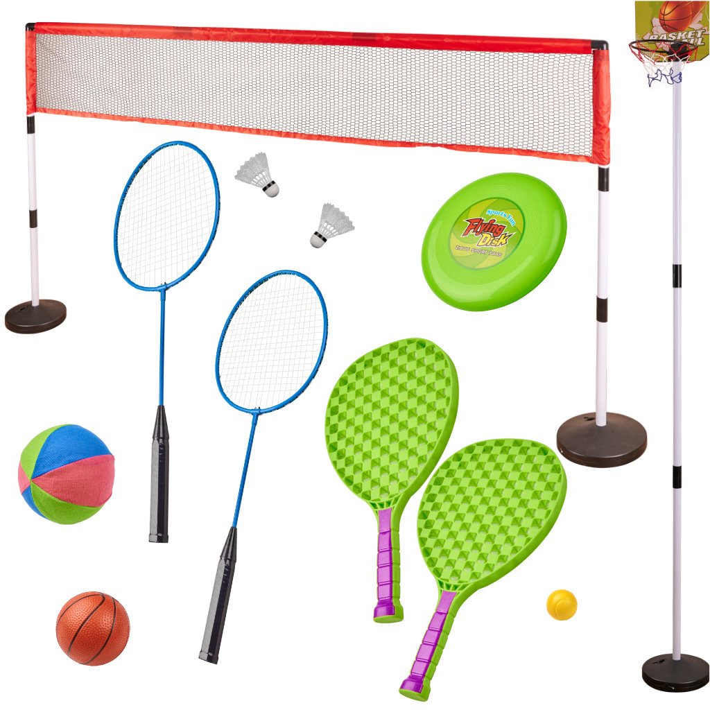 Zestaw-sportowy-5w1-badminton-koszykowka-siatkowka-tenis-frisbee-161384 KX3119 Product Variation