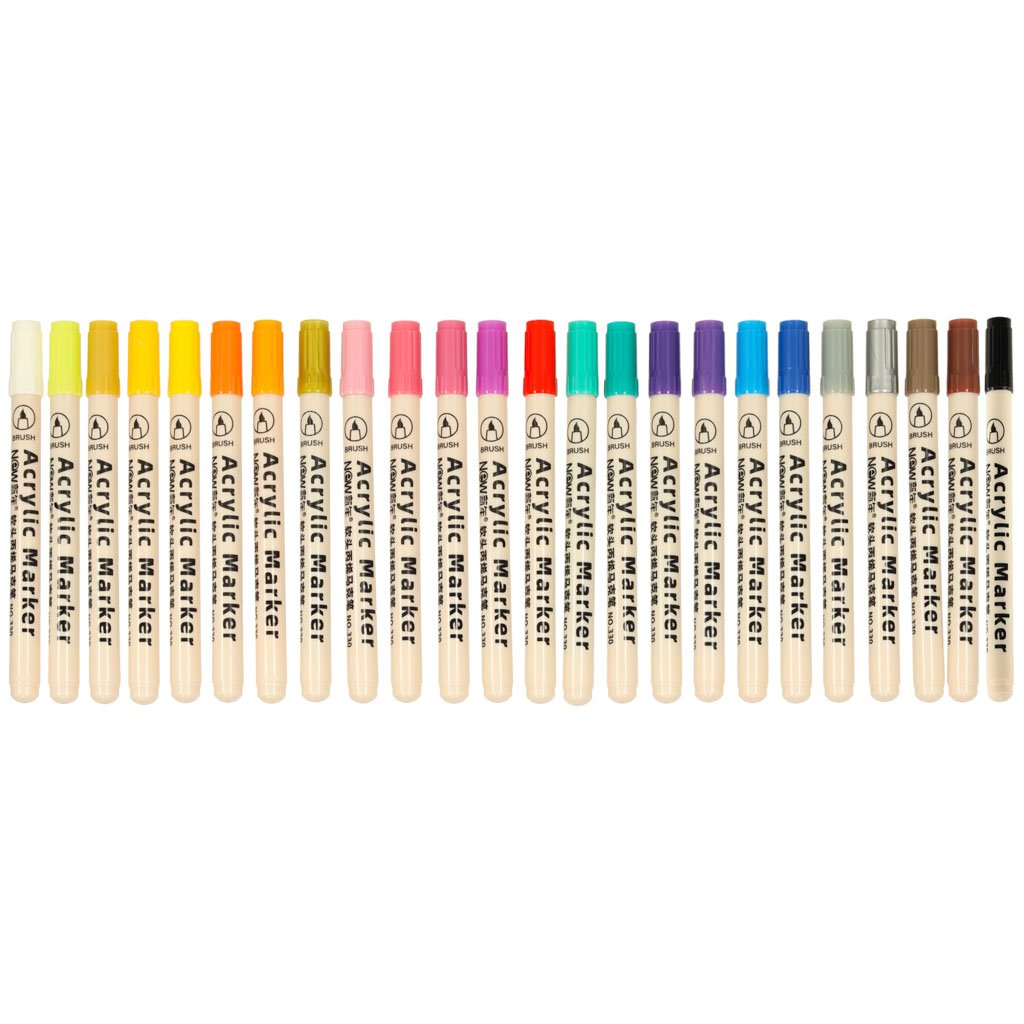 Markery-akrylowe-do-tkanin-kamieni-pisaki-flamastry-mazaki-wodoodporne-DIY-24-szt-167771 KX3257_1 Product Variation