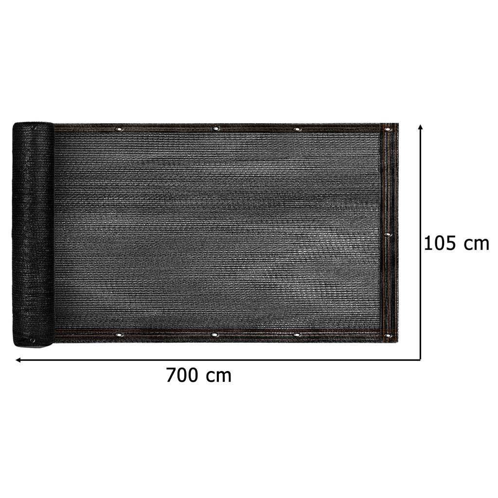 Oslona-balkonowa-LUARO-mata-maskujaca-siatka-cieniujaca-na-balkon-taras-150g-m2-105x700cm-UV-Trytytki-170511 Balkono danga LUARO maskuojamasis kilimėlis balkono terasos šešėlių tinklelis 150g/m2 105x700cm UV + Tritics