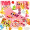 Tablica-manipulacyjna-sensoryczna-montessori-walizka-plecak-rozowa-171486 Sensorinė manipuliacinė lenta, rožinė