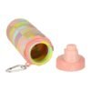 Butelka-na-wode-bidon-silikonowy-skladany-z-uchwytem-sportowy-500ml-teczowy-174044 Silikoninė gertuvė, 500ml vaivorykštės spalvų